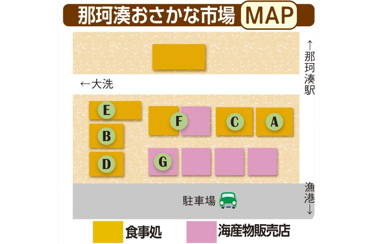 那珂湊おさかな市場MAP