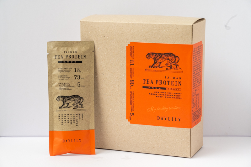 「台灣茶乳清蛋白（14包入り）」NT$900