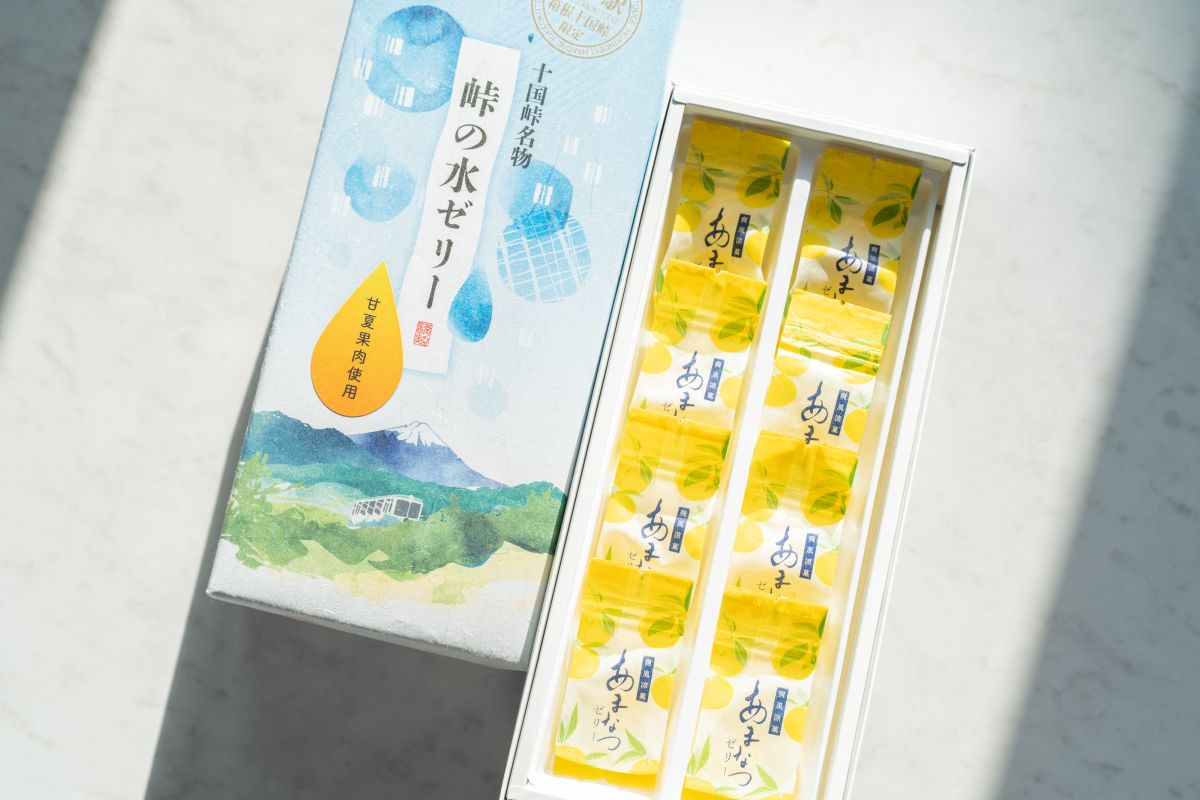 「峠の水ゼリー（あまなつ味）円」