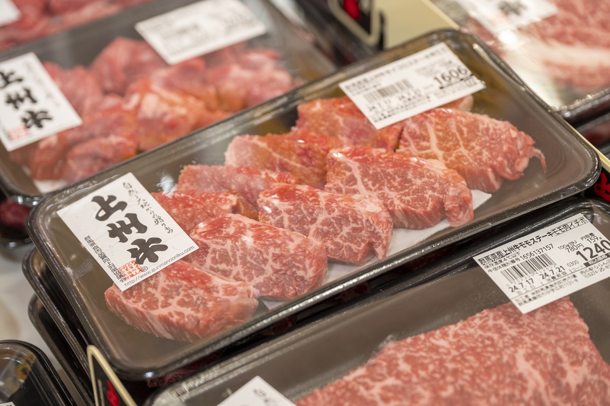 美しくサシの入った上州牛