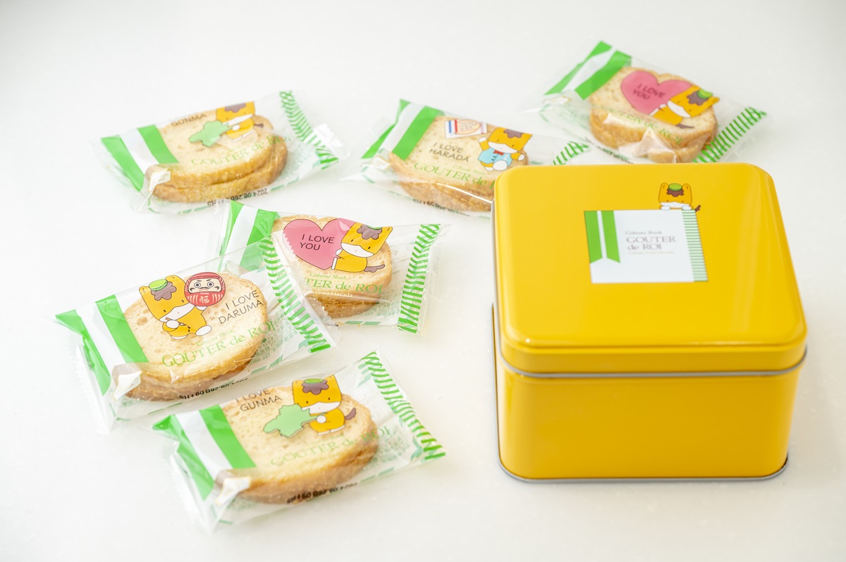 「グーテ・デ・ロワ群馬エディション」化粧缶ミニ（2枚入り×6袋972円）972円