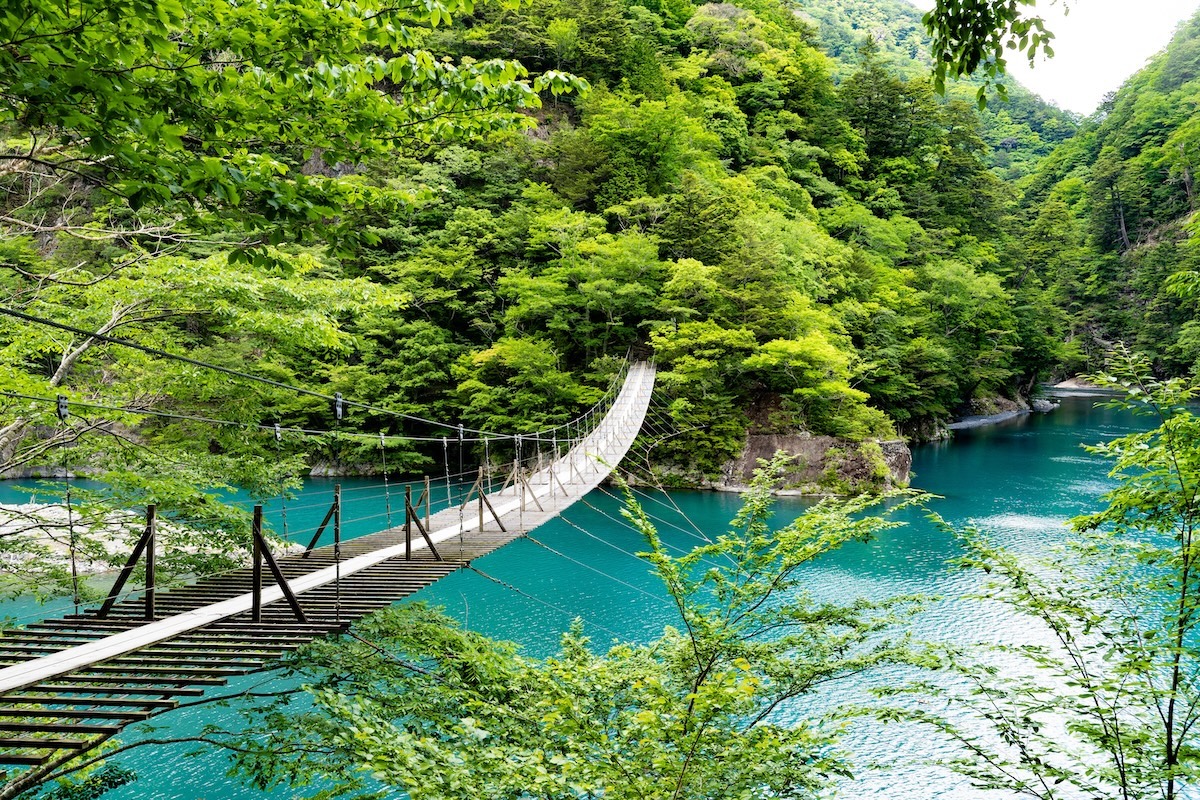 安全のため、一度に10人ずつの通行となっている