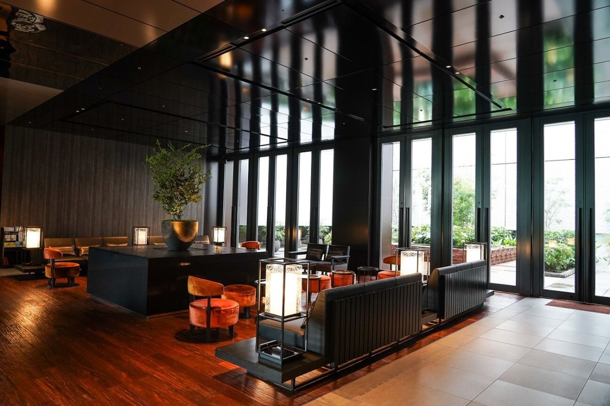 フロントと同じ9階にあるラウンジ 