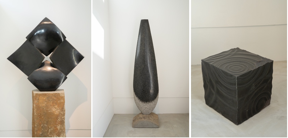 齊木三雄(左)「clover」、（中央）「種」（右）「跡」