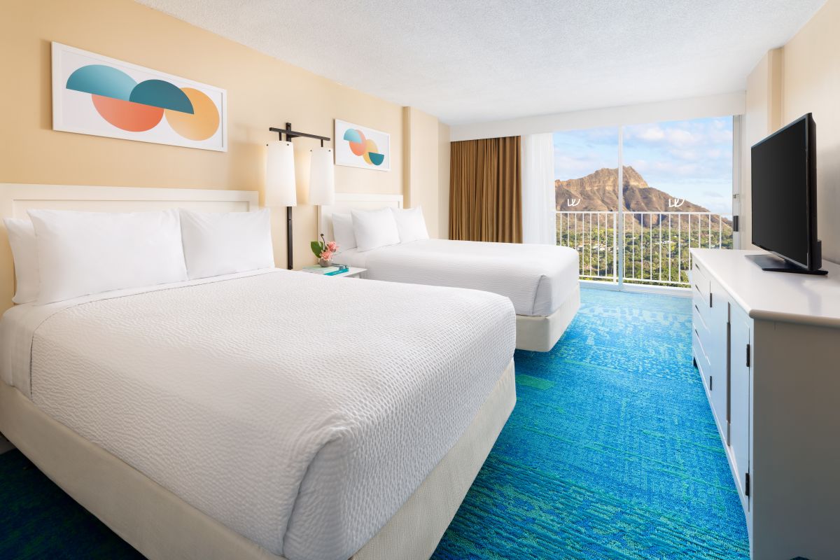 パーシャル・オーシャンビュー／ツインフィン・ワイキキ