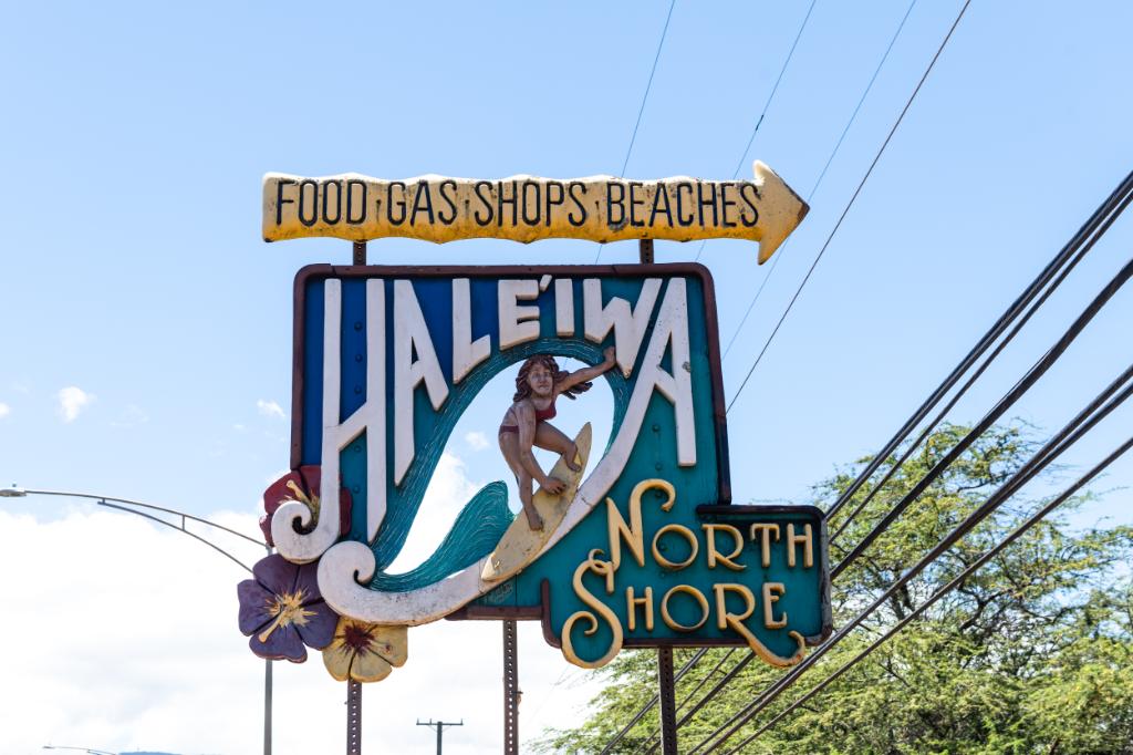 ハレイワの看板