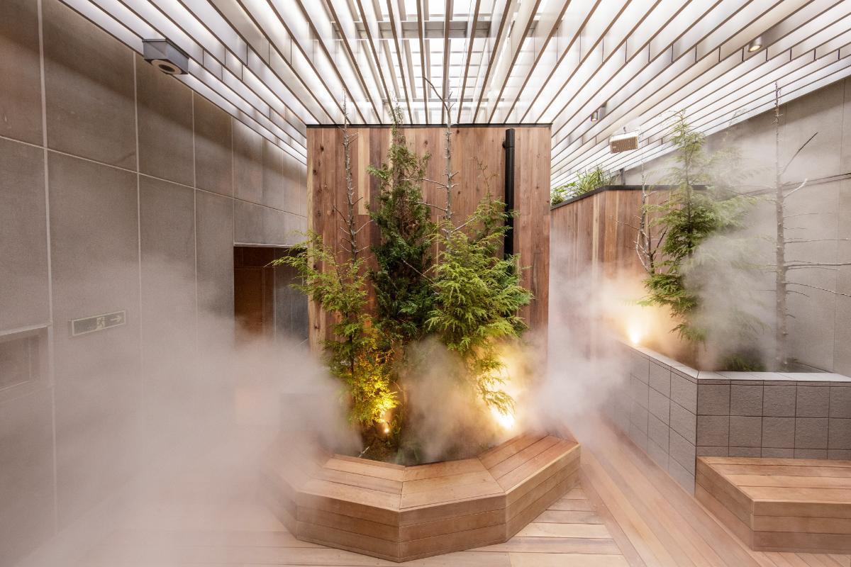 「LAMPI」外気浴スペース