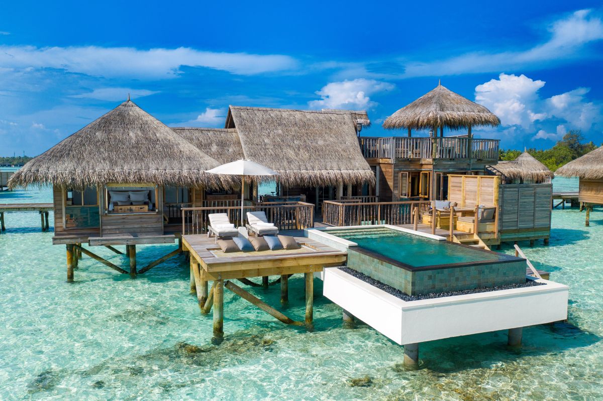 プールやバスルーム等の水はすべて島内からパイプを通って送られている(Photo / Gili Lankanfushi Maldives)