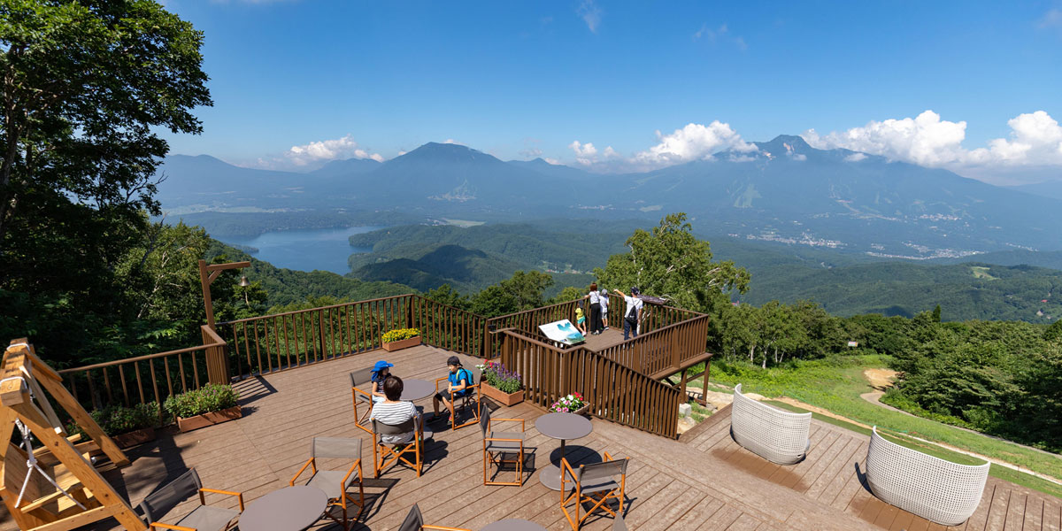 標高1100ｍまで空中散歩！野尻湖や雄大な山々を望む展望スポット「野尻湖テラス」へ出かけよう