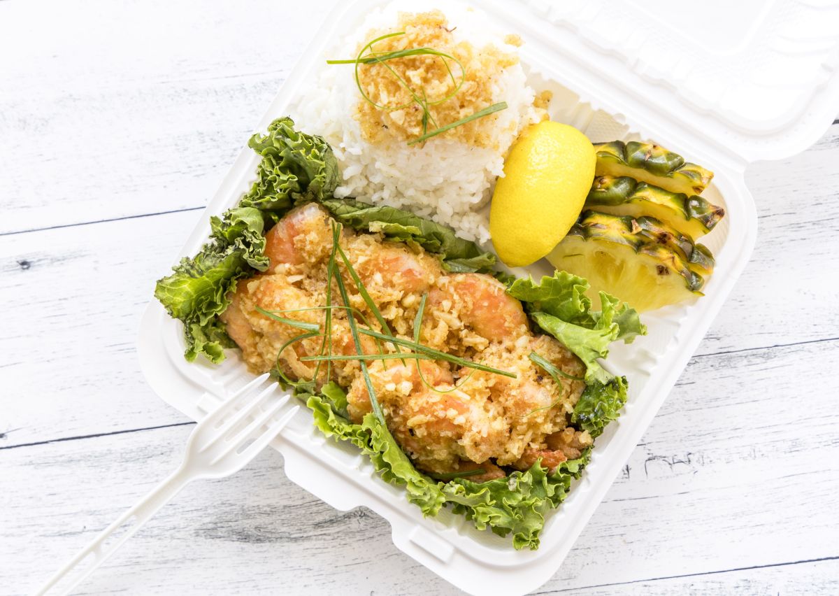 「バターガーリックシュリンプ」$14.79