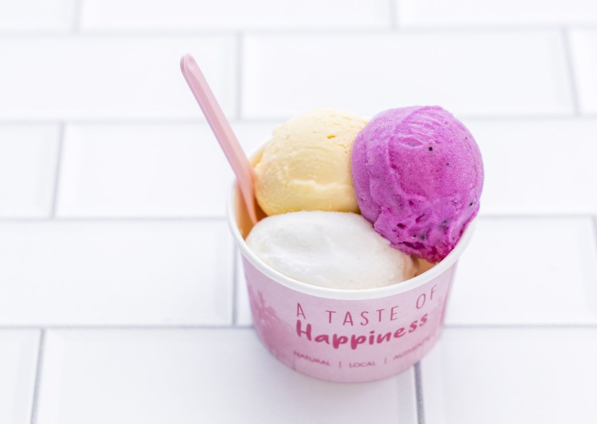 「ジェラート（ラージ／3種類）」$7.99