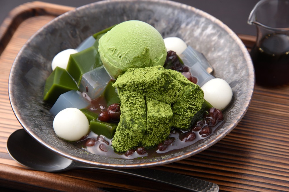 抹茶わらび餅あんみつ1650円（単品）