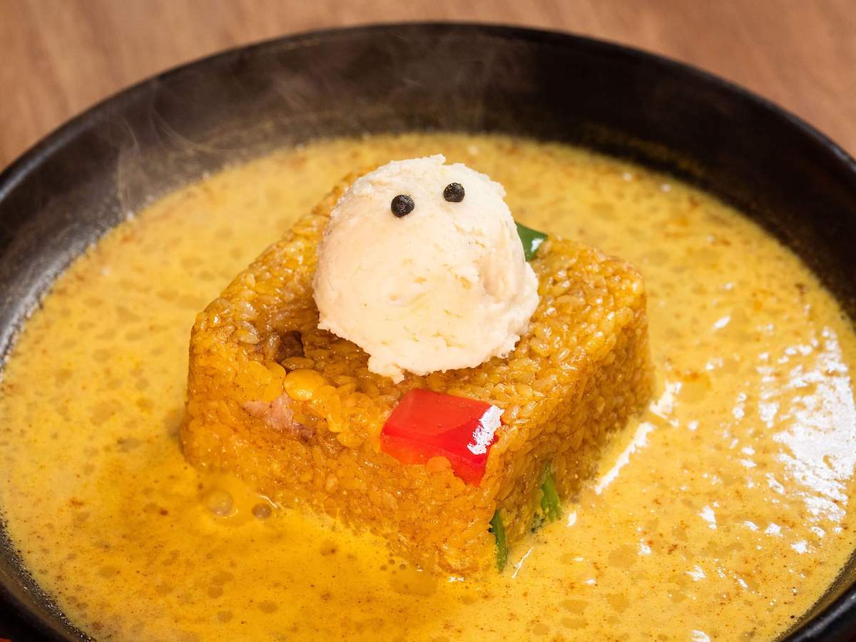 「ドライカレー&カレー」 1100円+トッピング「マッシュポテト」 200円