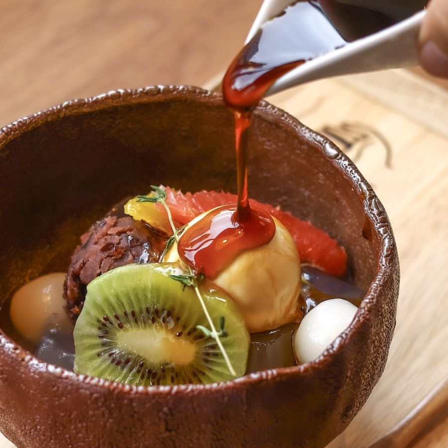 黒蜜はたっぷりかけても甘くなりすぎないコクのある味わい