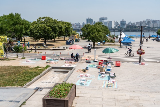 汝矣島漢江公園の入り口