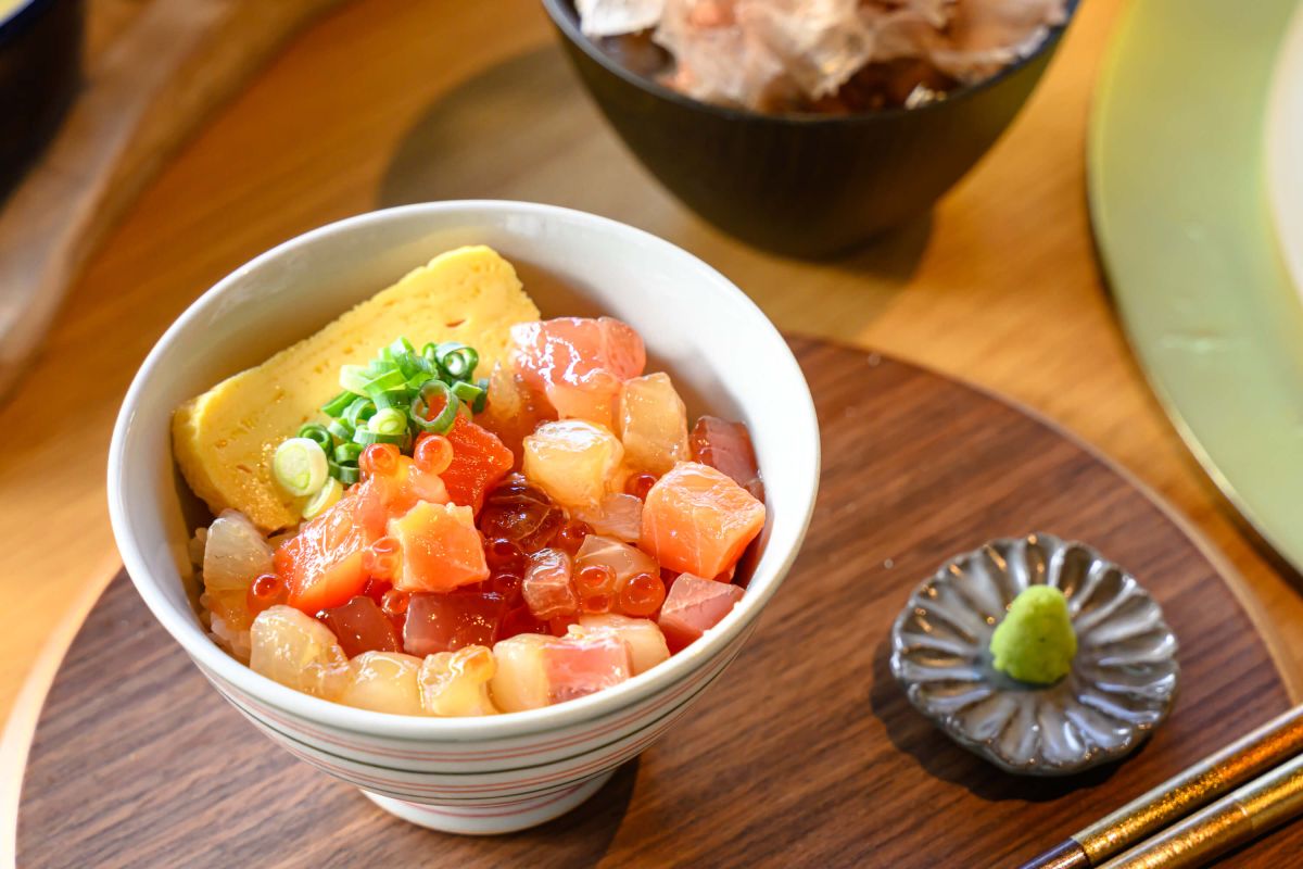 「だし巻き海宝丼」