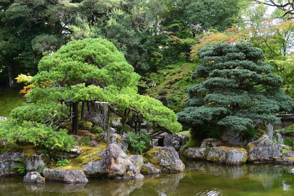 鶴島(左)と亀島
