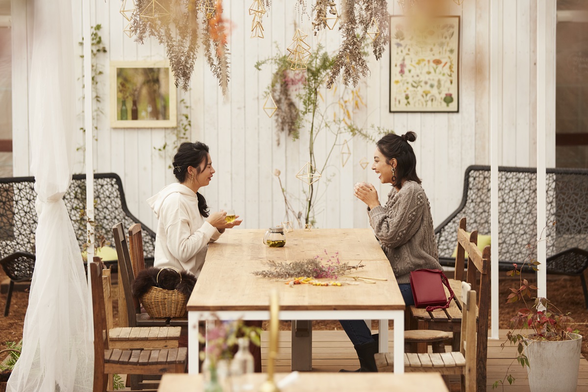 グリーンハウスで楽しめる「オリジナルハーブティーづくり