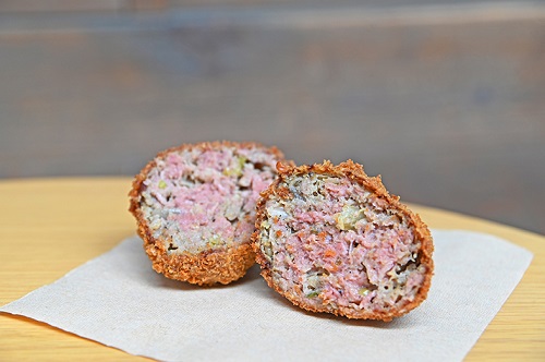 メンチカツの断面