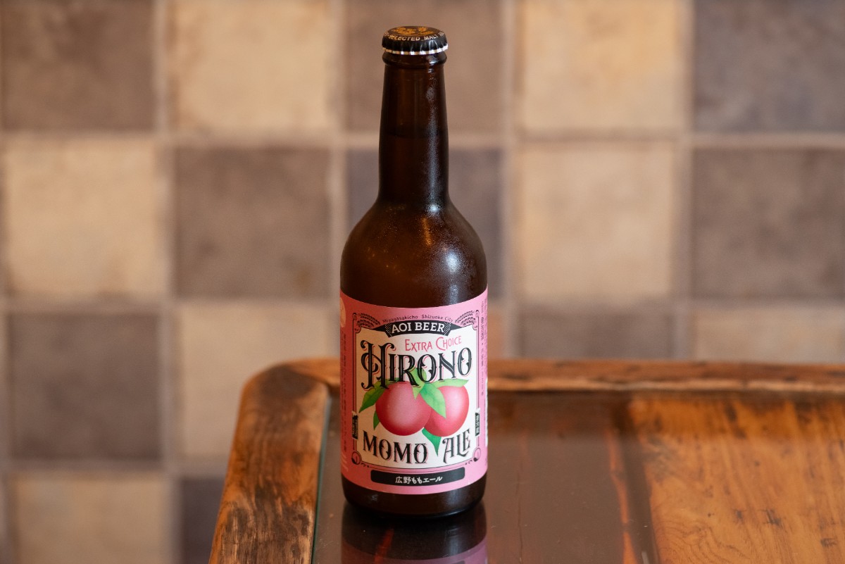 「広野桃エール」ボトル750円