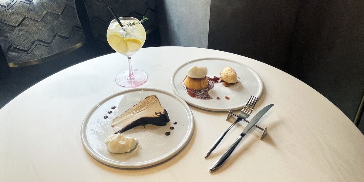 神楽坂「latte All day diner」でトロッと食感がたまらないバスクチーズケーキを味わう