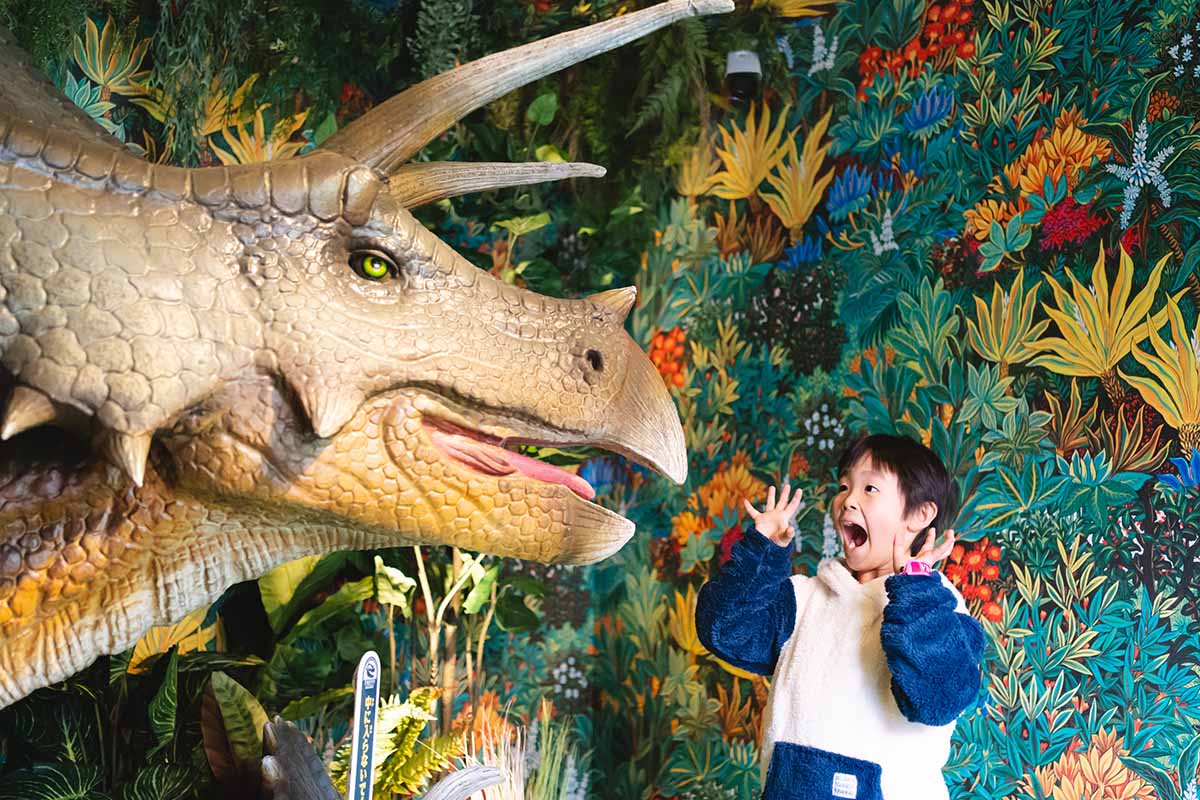 レーザーアトラクション 恐竜研究所。犬の同乗不可