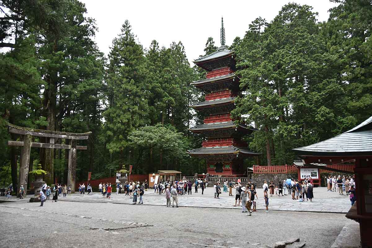 和と唐の建築様式が融合している五重塔