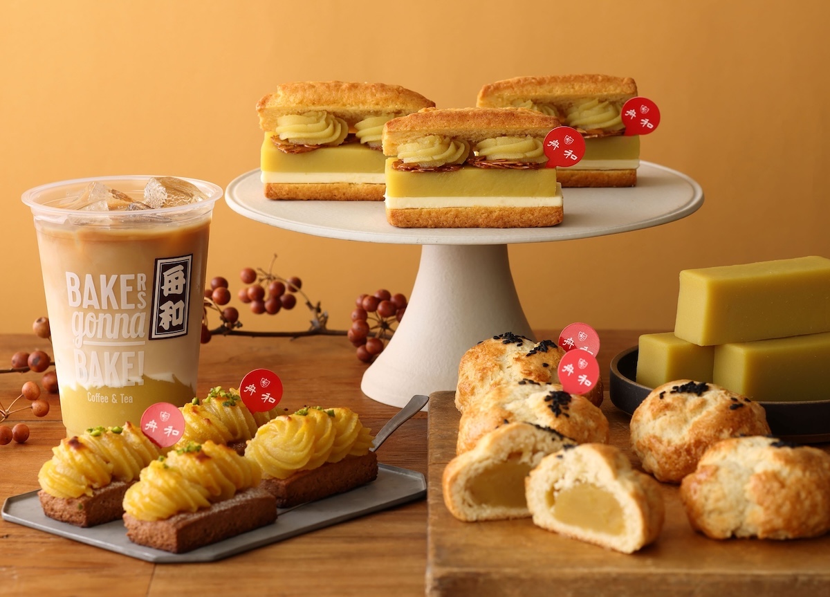 「『舟和』のスイートポテトスコーン」290円、「『舟和』の芋ようかんと発酵バターのスコーンサンド」490円、「『舟和』」のお芋あんスコーン」390円