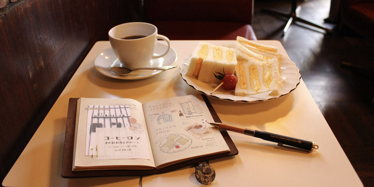 お気に入りの喫茶店の思い出をノートに残そう～東京・四谷「コーヒーロン」へ～【mini_minorの旅ノートレッスンvol.7】