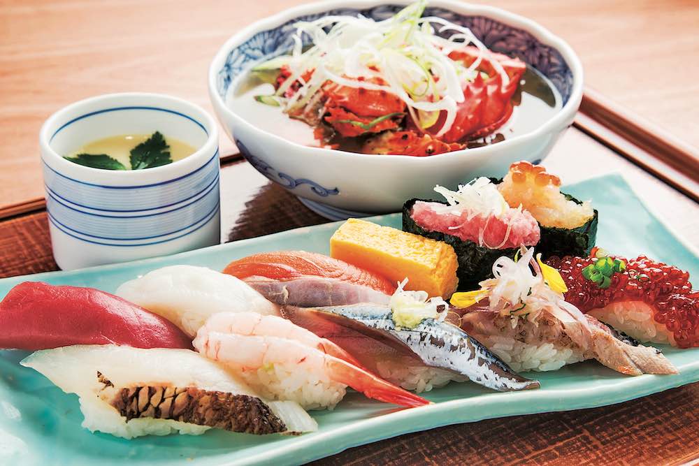 町のすし家 四季花まる 時計台店「ランチセット」1430円