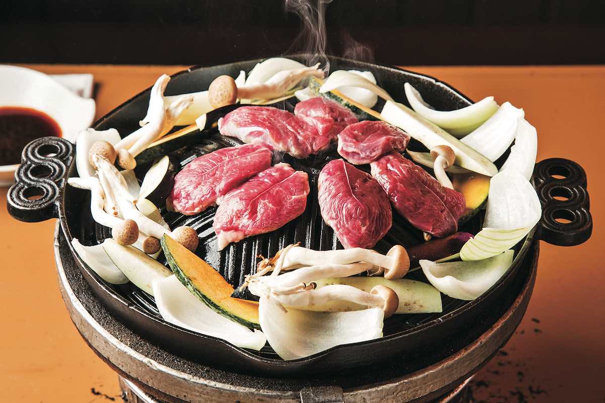 炭火焼ジンギスカン ポッケの「北海道赤平産生ラム」1300円