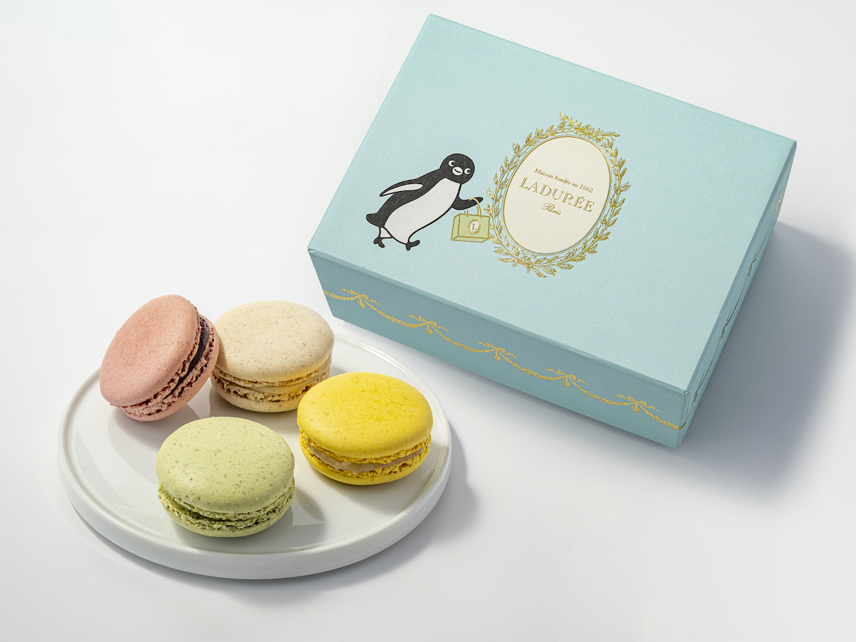 「マカロンボックス“Suicaのペンギン”」 ©Chiharu Sakazaki / JR 東日本 / DENTSU Suica by JR 東日本 Suica は JR 東日本の登録商標です 。