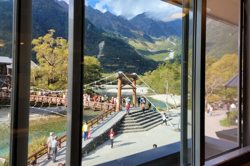 カウンター席からの眺望