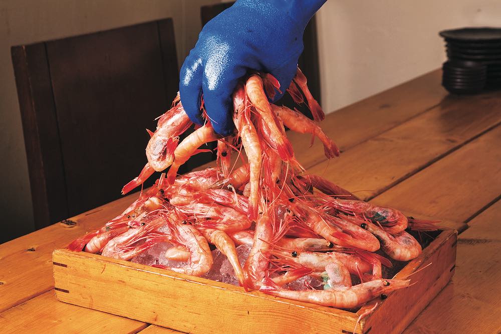 「甘エビのつかみ取り」980円