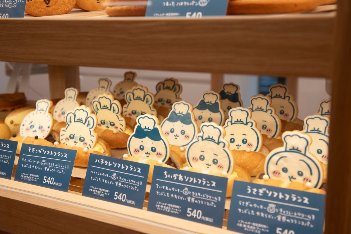 ソフトフランスは5種類のキャラクターがラインナップ。各540円