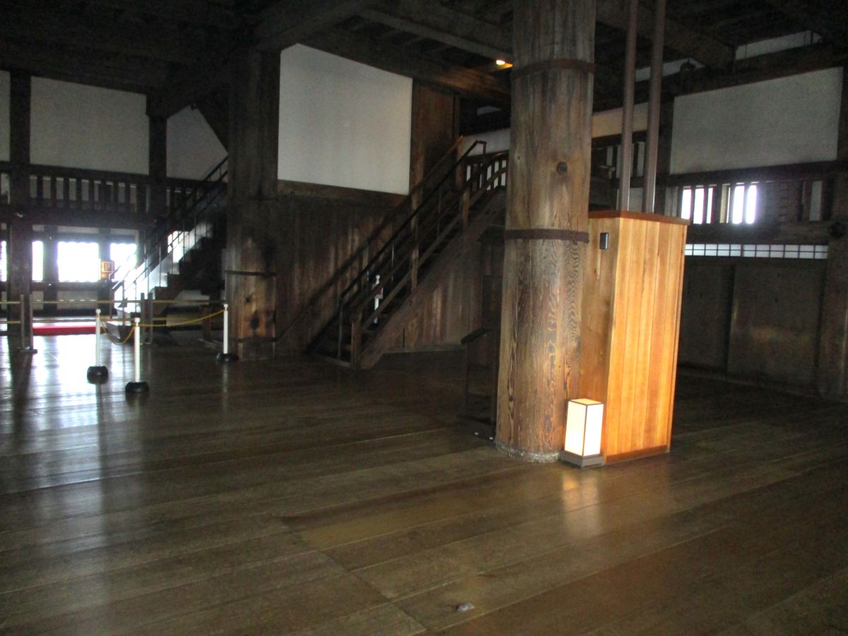 広々とした天守内部