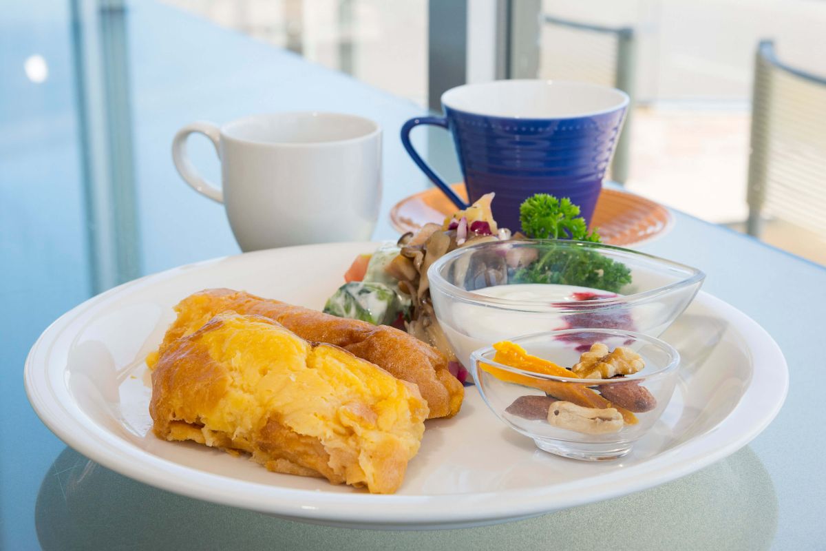 「フレンチトースト　ドリンク付」1400円