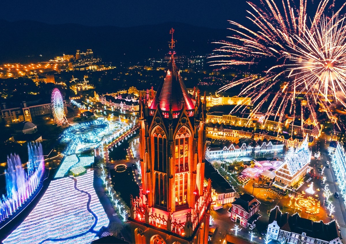 イルミネーション俯瞰／(C)ハウステンボス／J-21686