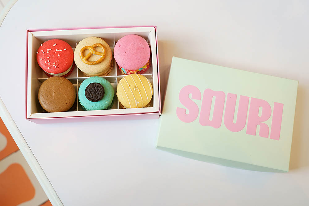 好みのフレーバーを選べるマカロンセット。3個用、1個用も用意