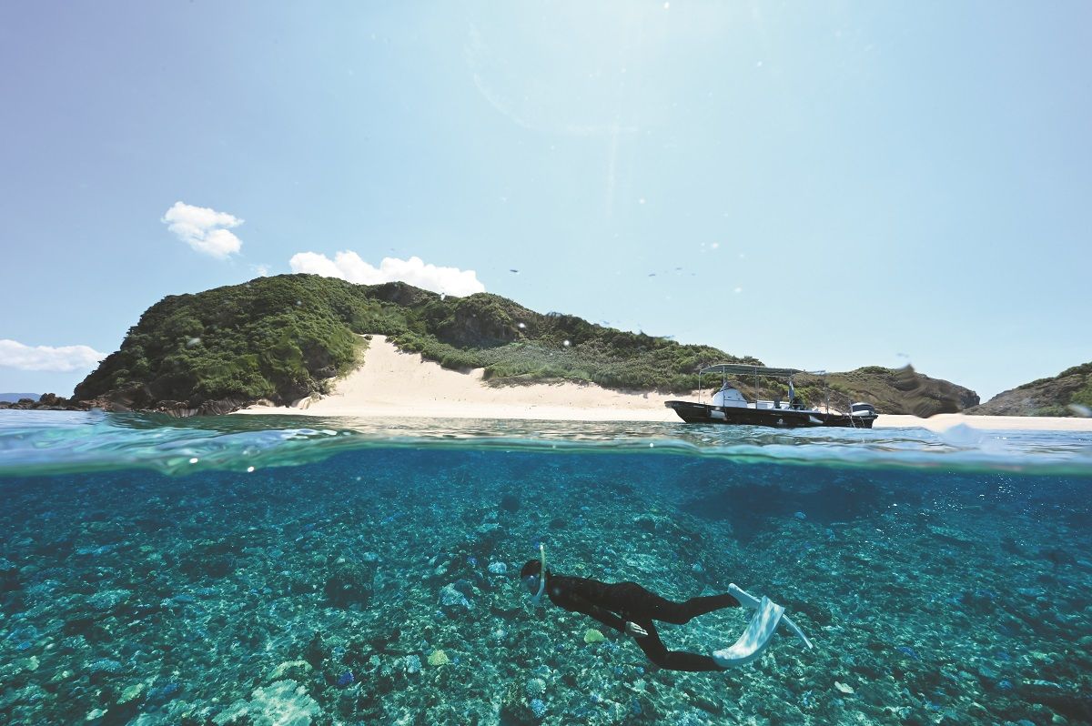海況が良い日は外洋の無人島にも行くこともできます