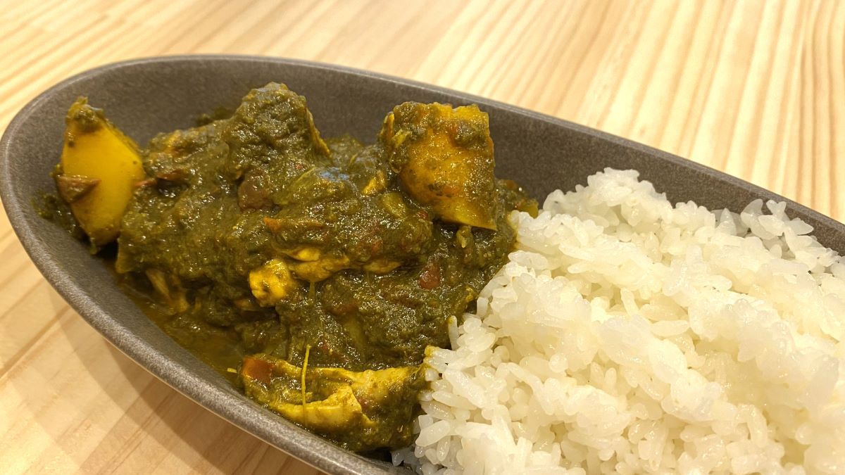「ほうれん草のスパイスチキンカレー」815円（ライス付き）
