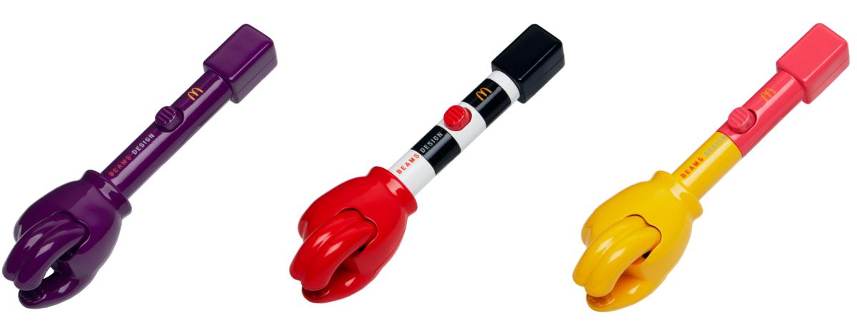 「ポテトハンドキャッチャー」サイズ：幅4.1×奥行4.1×長さ15.9cm ※いずれか1個が入っています。デザインは選べません。