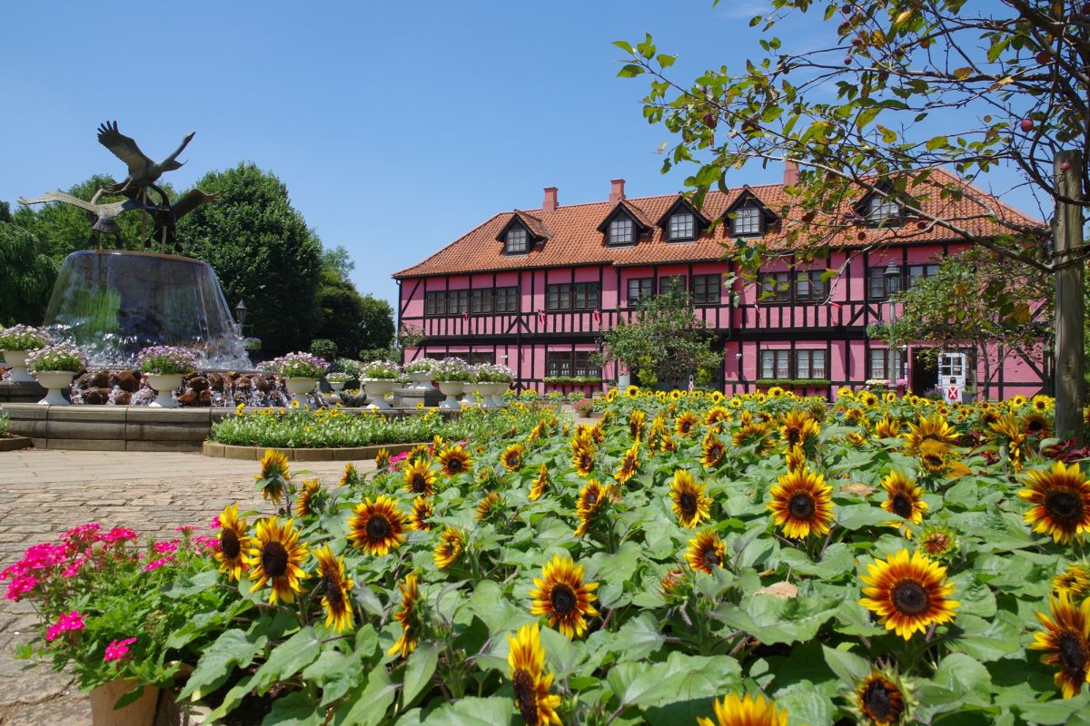 四季折々の花に彩られる