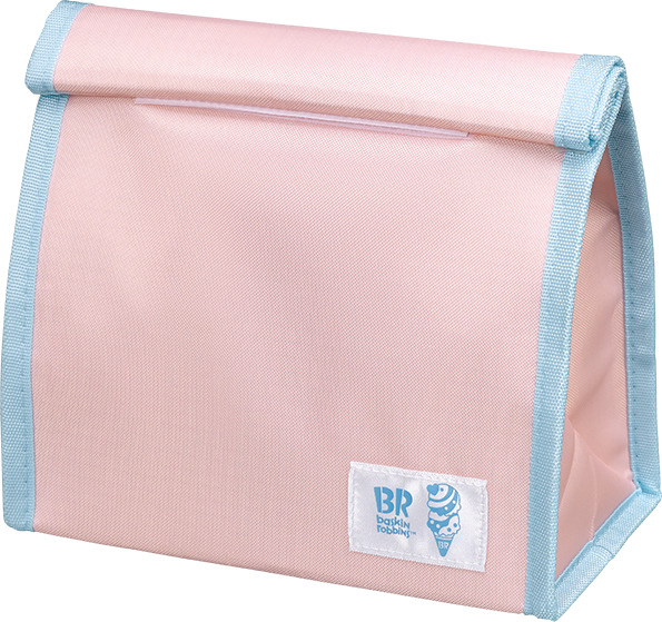 「クーラーランチバッグ」 ヨコ 約20cm×タテ 約17cm×マチ 約11cm ※簡易式保冷バッグのため、完全な断熱を目的としたものではありません。