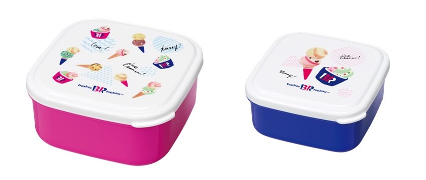 「デザートケース 大小（1セット）」 大：約10.5cm×10.5cm×5.1cm 小：約9cm×9cm×4.4cm