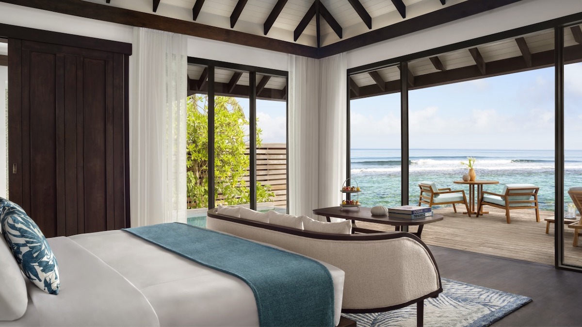 客室「オーシャン・プール・ヴィラ」130㎡/©︎Anantara Veli Maldives Resort
