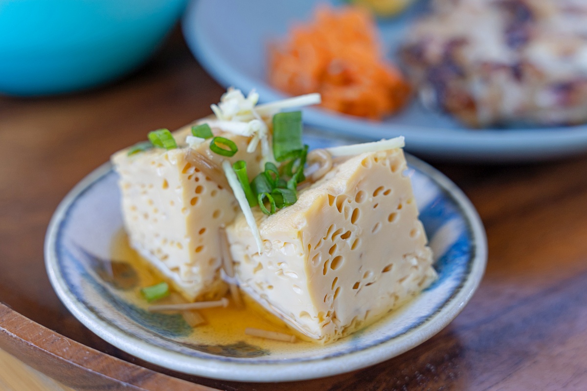 きのこのあんかけ厚焼き玉子