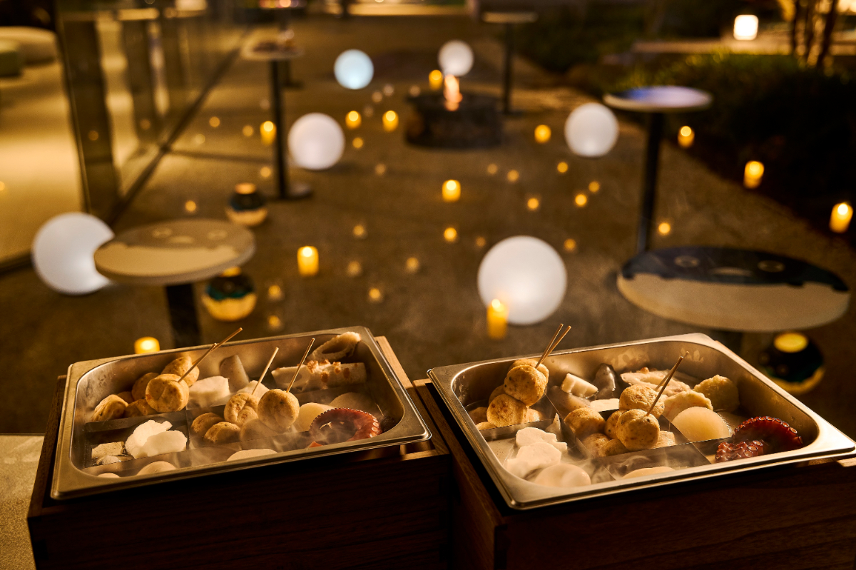 ふぐおでん3種＋ふぐはんぺん 500円、ふぐおでん5種＋ふぐはんぺん 800円