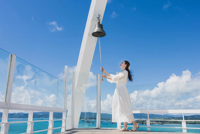 古宇利オーシャンタワーの最上階、オーシャンデッキ