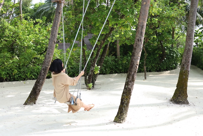 「ナラドゥ・プライベート・アイランド」中央にある「ココナッツルーフ」